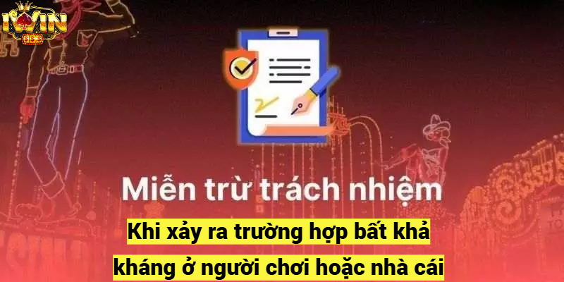 Khi xảy ra trường hợp bất khả kháng ở người chơi hoặc nhà cái